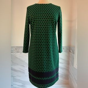 Michael Kors Green Navy Jersey Ponte Dress